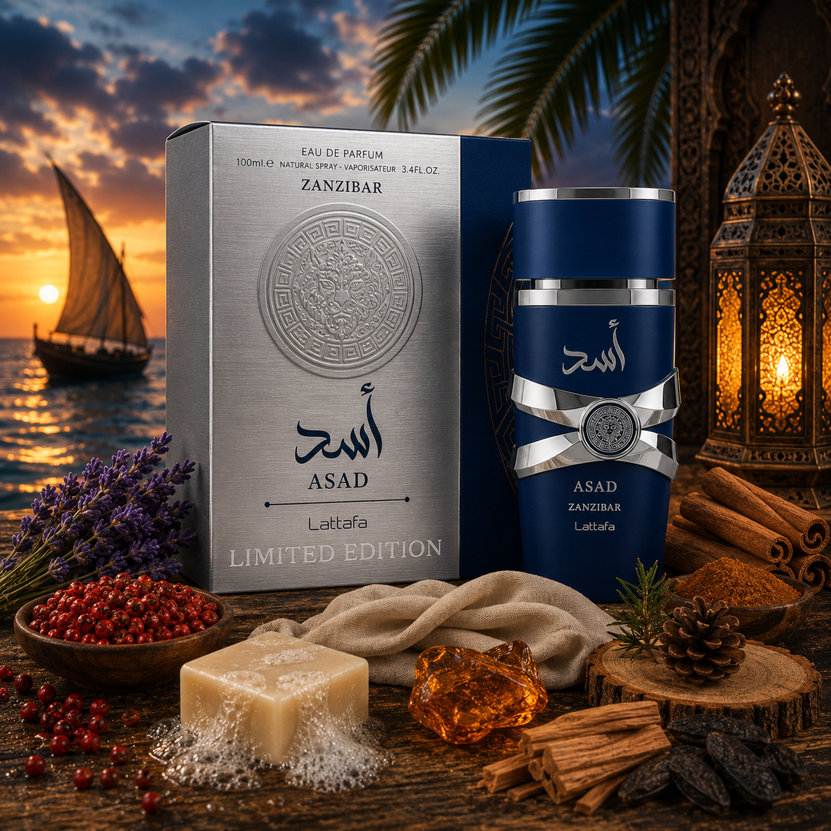 Lattafa Asad Zanzibar Limited Edition EDP Férfi Parfüm 100ML